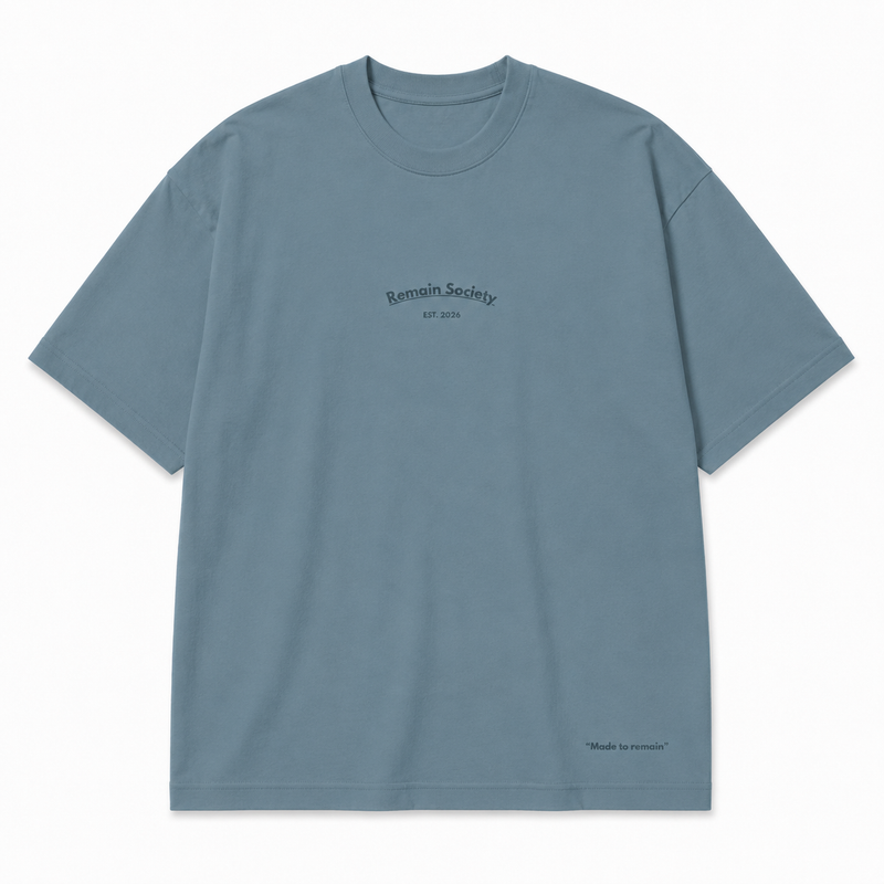 Camiseta Azul “Chase Rack$ Not Love”, frente